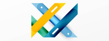 Arka plan çakışan hatlar. Dinamik çizgiler soyut duvar kağıdı. Duvar kağıdı afişi veya iniş sayfası için düz satır kompozisyon vektör ilüstrasyonuName