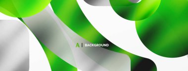 Metalik parlak geometrik yüzeyler, yuvarlak şekiller ve daireler. Duvar kağıdı, afiş, arkaplan, kart, kitap illüstrasyonu, iniş sayfası için dijital ağ geleceksel şablonu