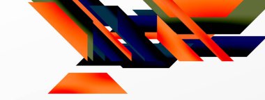 Minimum geometrik soyut arkaplan. Dinamik 3D çizgi kompozisyonu. Duvar kağıdı, afiş, arkaplan veya iniş için moda tekno iş şablonu