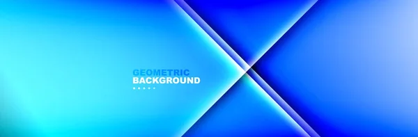 Shadow Lines Gradient Geometric Abstract Background Vector Illustration Wallpaper Banner — Stock Vector