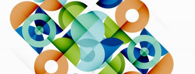 Renkli çember soyut arkaplan. Duvar kağıdı, afiş, sunum, arkaplan şablonu