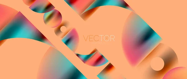 Circle Composition Abstract Wallpaper Background — Stock vektor