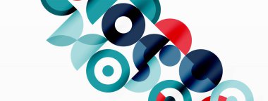 Renkli çember soyut arkaplan. Duvar kağıdı, afiş, sunum, arkaplan şablonu