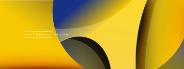 Yaratıcı geometrik duvar kağıdı. Asgari soyut arkaplan. Duvar kağıdı arkaplanı veya iniş sayfası için daire ve dalga kompozisyon vektör çizimi