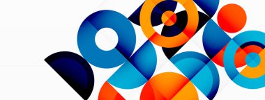 Renkli çember soyut arkaplan. Duvar kağıdı, afiş, sunum, arkaplan şablonu