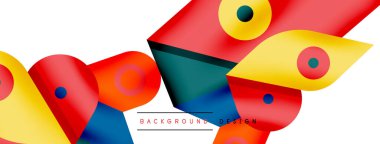 Minimum geometrik duvar kağıdı. Yaratıcı soyut arka plan. Duvar kağıdı arkaplanı ya da iniş sayfası için basit çizgiler ve daire kompozisyon vektör illüstrasyonu