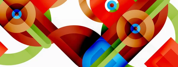 Papel Pintado Geométrico Creativo Fondo Abstracto Mínimo Formas Geométricas Color — Vector de stock