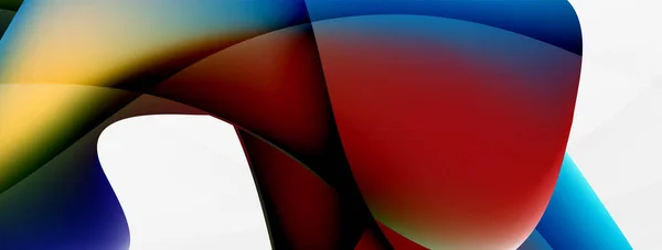 Abstract Background Fluid Gradient Color Wave Template Wallpaper Banner Background — 图库矢量图片