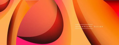 Yaratıcı geometrik duvar kağıdı. Asgari soyut arkaplan. Duvar kağıdı arkaplanı veya iniş sayfası için daire ve dalga kompozisyon vektör çizimi