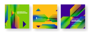 Bir dizi soyut geçmiş. Üst üste binen geometrik elementler. Duvar Kağıdı, Sancak, Arkaplan, Kart, Kitap İllüstrasyonu, İniş Sayfası