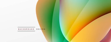 Akışkan renk soyut arkaplanı. Sıvı eğimleri, dalga desenleri. Duvar kağıdı, afiş, arkaplan veya iniş için moda tekno iş şablonu