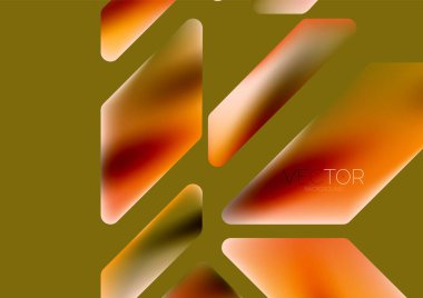 Fluid color dynamic geometric shapes abstract background. Vector illustration for wallpaper banner background or landing page