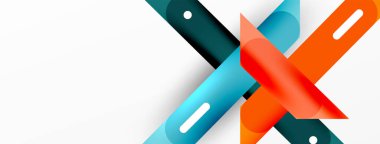 Arka plan dinamik çizgileri geometrik duvar kağıdı. Duvar kağıdı afişi ya da iniş sayfası için çizgili kompozisyon vektör illüstrasyonu