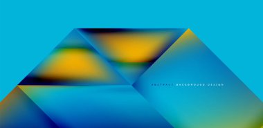 Akışkan gradyan renklerle dinamik üçgen tasarımı soyut arkaplan