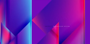 Akışkan gradyan renklerle dinamik üçgen tasarımı soyut arkaplan