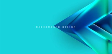 Renkli sıvı gradyanlı gelecekçi üçgen vektörü soyut arkaplan