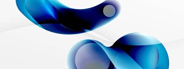 Fluid Abstract Background Liquid Color Gradients Composition Shapes Circle Flowing — Stockový vektor