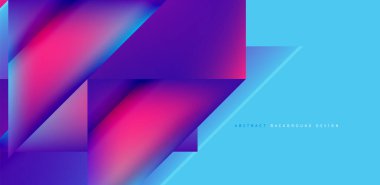 Akışkan gradyan renklerle dinamik üçgen tasarımı soyut arkaplan