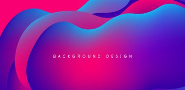 Soyut arkaplan sıvısı kabarcıkları ve dalga elementleri. Kapaklar, şablonlar, el ilanları, afişler, broşürler, afişler için şablon