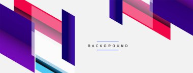 Vektör arkaplanı. Gölge efektli soyut örtüşen renk çizgileri tasarımı. Duvar kağıdı afişi için resim arkaplanı veya iniş sayfası