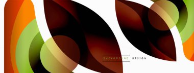 Yaratıcı geometrik duvar kağıdı. Asgari soyut arkaplan. Duvar kağıdı arkaplanı veya iniş sayfası için daire dalga ve yuvarlak şekiller kompozisyon vektör çizimi