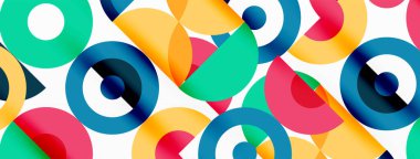 Temiz bir çember arka planı. Duvar kağıdı, pankart, arkaplan veya iniş için renkli şablon