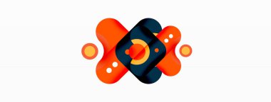 Yaratıcı geometrik duvar kağıdı. Minimum baloncuk oku ve çemberin soyut arkaplanı. Duvar kağıdı, afiş, arkaplan veya iniş için tekno iş şablonu