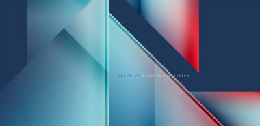 Akışkan gradyan renklerle dinamik üçgen tasarımı soyut arkaplan