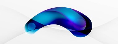 Fluid abstract background. Liquid color gradients composition. Round shapes and circle flowing design for wallpaper, banner, background or landing