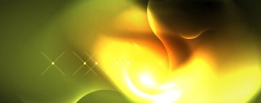 Neon glowing waves, magic energy space light concept, abstract background wallpaper design