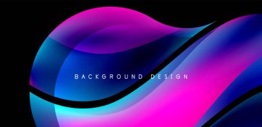 Soyut zarif akış şekilleri arka plan, akışkan gradyan renkler. Kapaklar, şablonlar, el ilanları, afişler, broşürler, afişler için şablon