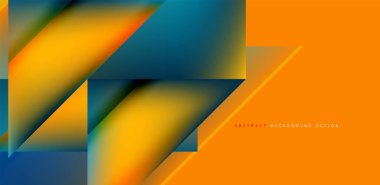 Akışkan gradyan renklerle dinamik üçgen tasarımı soyut arkaplan