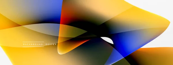 Fluid Color Abstract Background Liquid Gradients Wave Pattern Trendy Techno — стоковый вектор