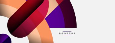 Moda şekilleri, renk minimal tasarım bileşimi, duvar kağıdı afişi veya iniş sayfası için çizgiler ve gölgeler