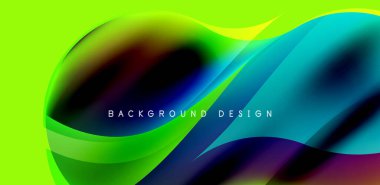 Soyut zarif akış şekilleri arka plan, akışkan gradyan renkler. Kapaklar, şablonlar, el ilanları, afişler, broşürler, afişler için şablon