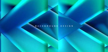 Renkli sıvı gradyanlı gelecekçi üçgen vektörü soyut arkaplan