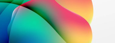 Soyut arkaplan. Duvar kağıdı, pankart, arkaplan veya iniş için akışkan renk dalgası şablonu