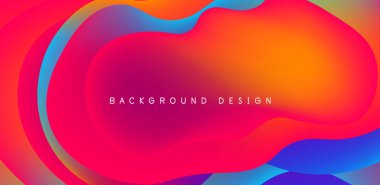 Soyut arkaplan sıvısı kabarcıkları ve dalga elementleri. Kapaklar, şablonlar, el ilanları, afişler, broşürler, afişler için şablon