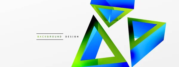 Triangle Abstract Background Basic Shape Technology Business Concept Composition Trendy — Wektor stockowy