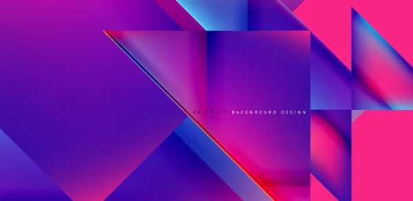 Dynamisch Driehoekig Ontwerp Met Vloeiende Gradiënt Kleuren Abstracte Achtergrond — Stockvector