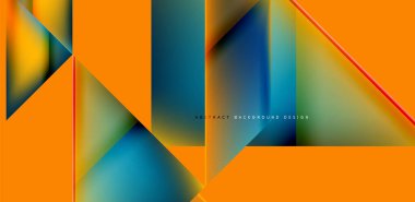 Akışkan gradyan renklerle dinamik üçgen tasarımı soyut arkaplan