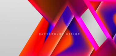 Renkli sıvı gradyanlı gelecekçi üçgen vektörü soyut arkaplan