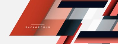 Vektör arkaplanı. Gölge efektli soyut örtüşen renk çizgileri tasarımı. Duvar kağıdı afişi için resim arkaplanı veya iniş sayfası