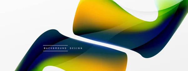 Fluid Color Abstract Background Liquid Gradients Wave Pattern Trendy Techno — Διανυσματικό Αρχείο