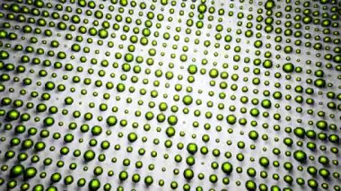 Geometric loopable animation background. Spheres randomly changing size in a grid. 3d motion graphics wallpaper