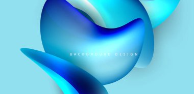 Soyut arkaplan renklerine sahip güzel sıvı şekiller