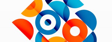 Temiz bir çember arka planı. Duvar kağıdı, pankart, arkaplan veya iniş için renkli şablon