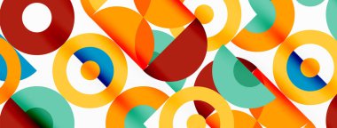 Temiz bir çember arka planı. Duvar kağıdı, pankart, arkaplan veya iniş için renkli şablon