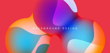 Spheres and circles abstract background, trendy colorful design. Vector Illustration For Wallpaper, Banner, Background, Card, Book Illustration, landing page