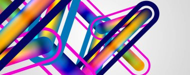 Straight lines minimalist abstract background with fluid colors. Vector Illustration For Wallpaper, Banner, Background, Card, Book Illustration, landing page